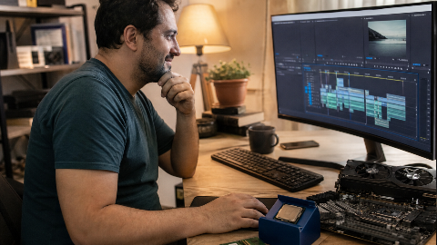 Capa do artigo Como Montar um PC Eficiente para Edição de Vídeo? O Guia Completo de Peças