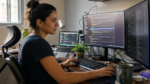Capa do artigo O Impacto da IA no Desenvolvedor Front-End Brasileiro: Desafios e Oportunidades