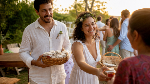 Capa do artigo Lembrancinhas de Casamento Originais e Baratas: Como Surpreender Sem Estourar o Orçamento