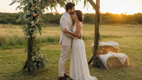 Capa do artigo 5 Inspirações de Decoração de Casamento Rústico-Chic ao Ar Livre: Seu Grande Dia no Campo com Elegância