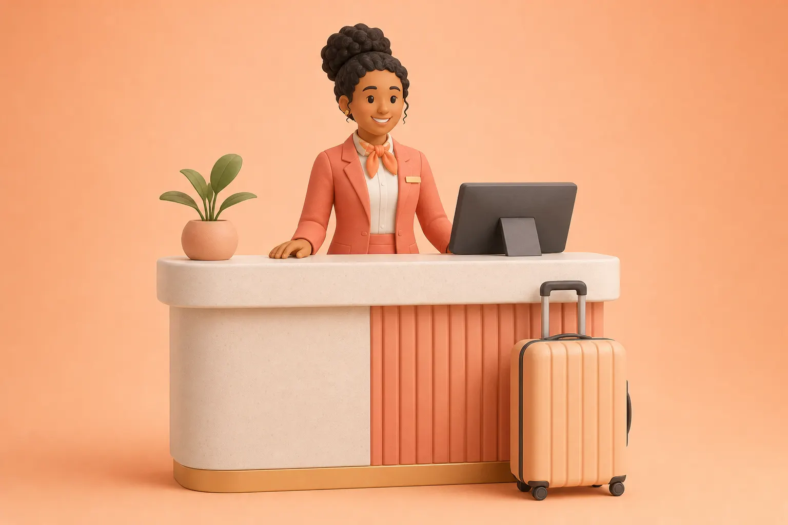 Recepcionista de Aeroporto: Do Check-in ao Portão de Embarque